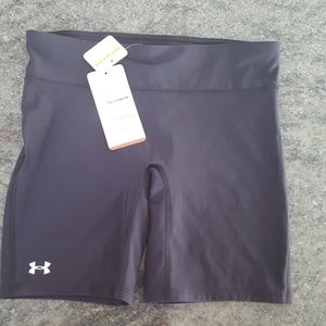 Under Armour compression shorts in black